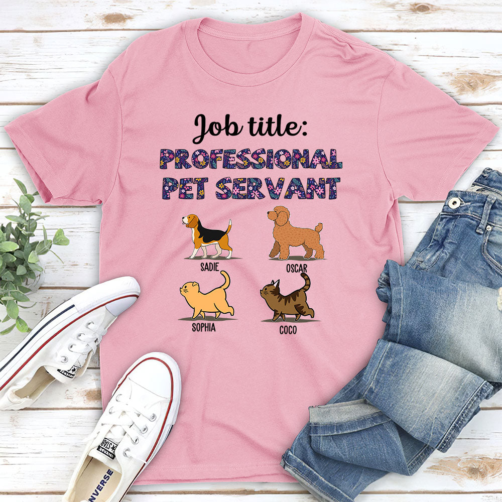 Customizable Professional Pet Servant Unisex T - shirt: Ideal Gift for Pet Lovers
