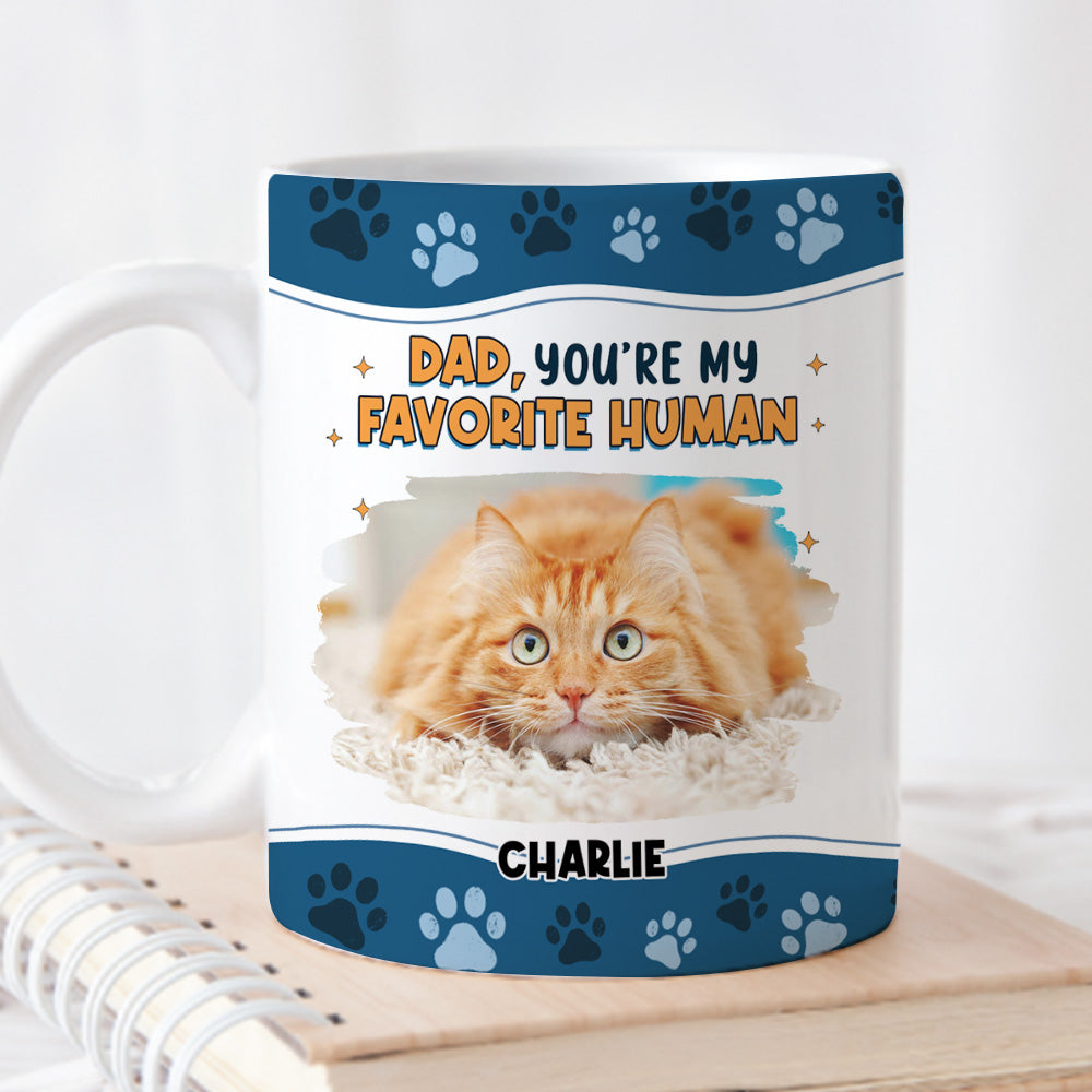Personalized Cat Photo 'I Love You The Most' Custom Coffee Mug