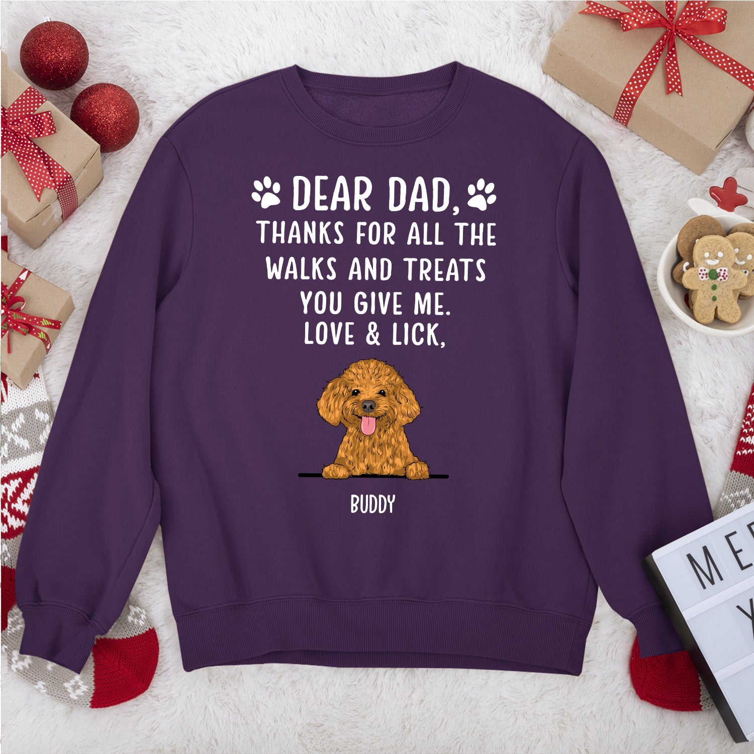 Personalized 'Thanks For All The Treats' Custom Sweatshirt - Ideal Gift for Pet Lovers