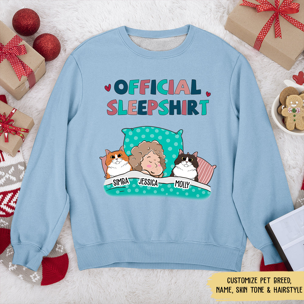 Customizable Pet Lover's Sleep Sweatshirt - Personalized Design