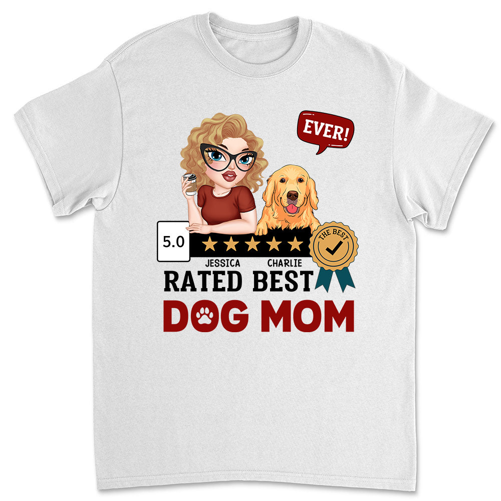 Top-Rated 'Best Dog Mom Ever' Personalized Custom Unisex T-Shirt