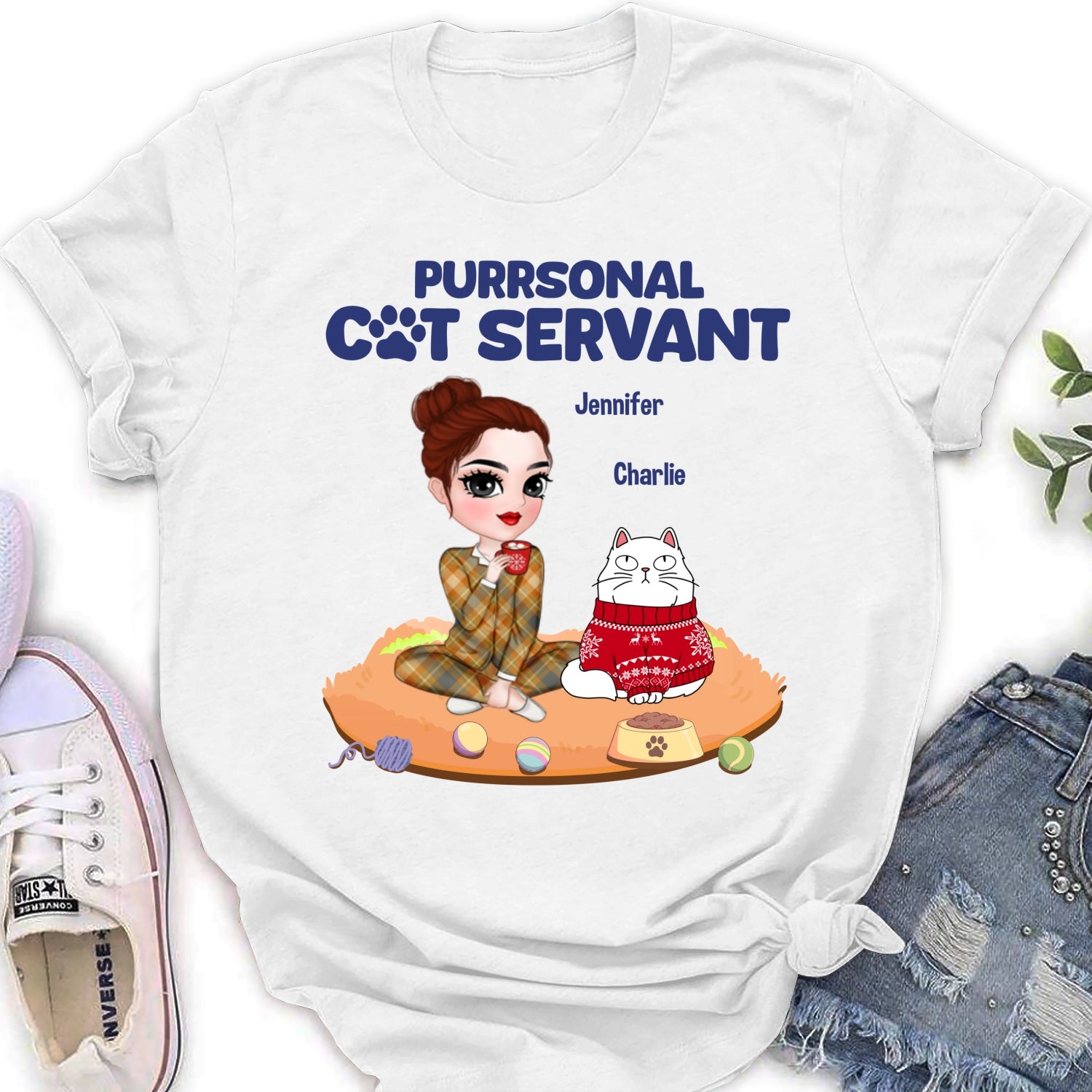 Purrsonal - Customizable Women's Personalized Pet Lover T-Shirt