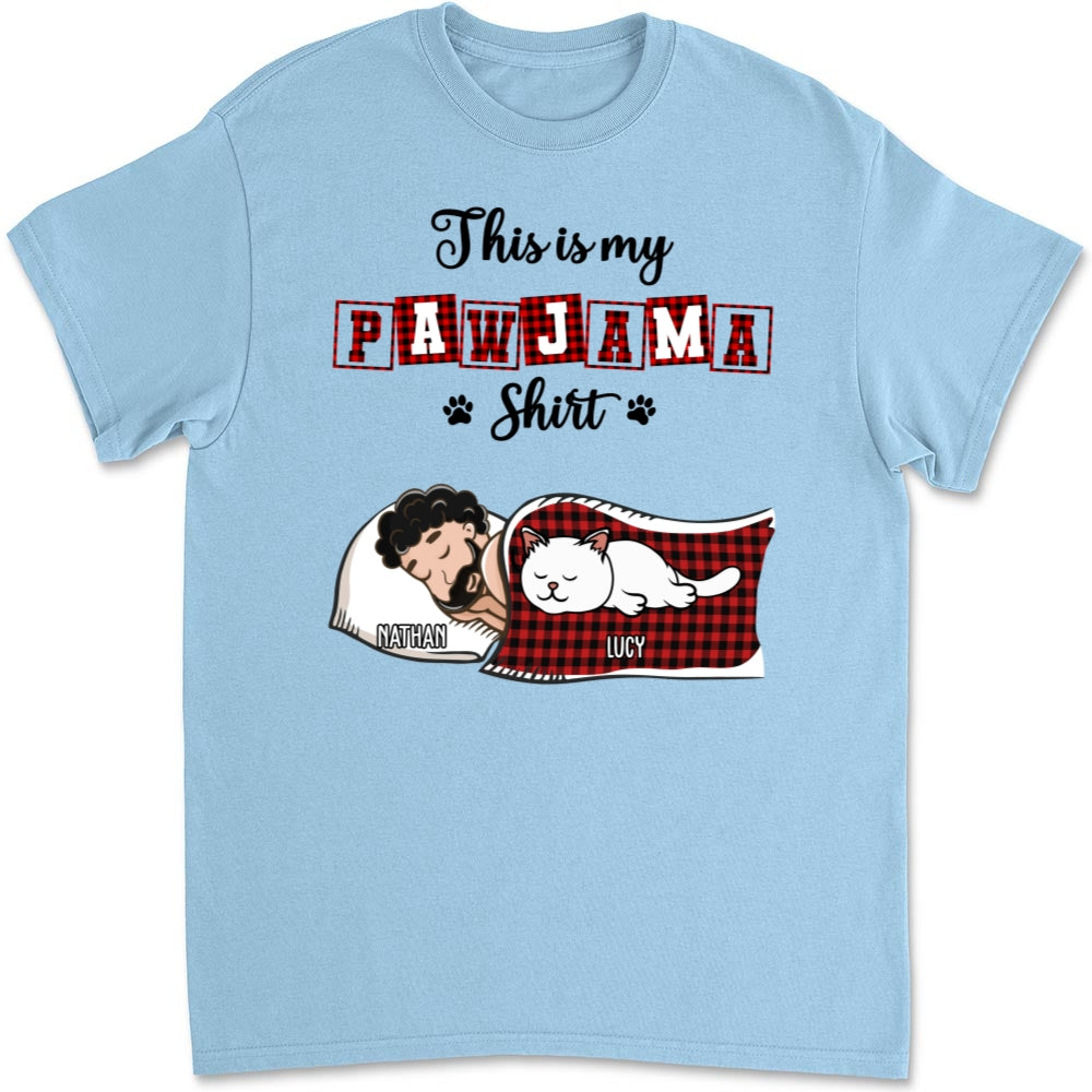 Ver Cat 2 Personalized Unisex Sleep T-Shirt - Ideal for Pet Lovers