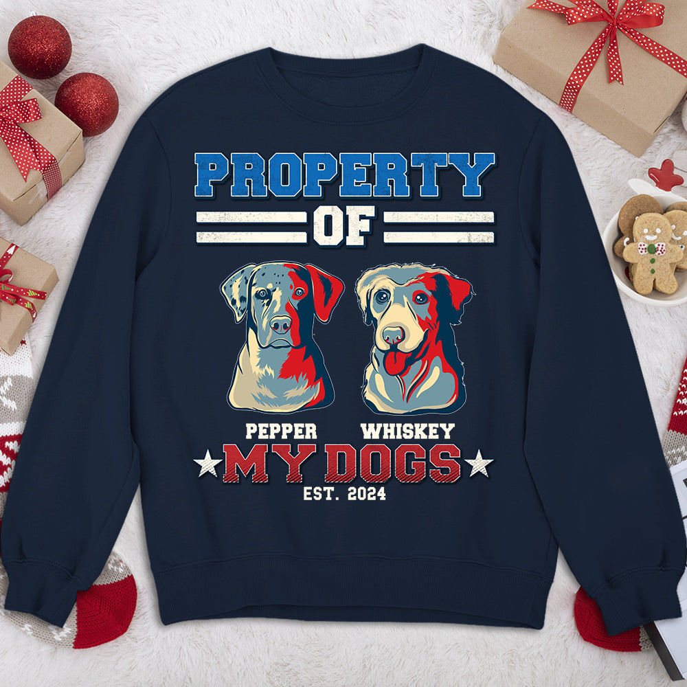 Personalized Custom 'This Is Property Of' Sweatshirt - Ideal Gift for Pet Lovers