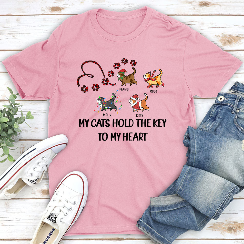 The Key To My Heart - Personalized Custom Unisex Pet Lover T-shirt