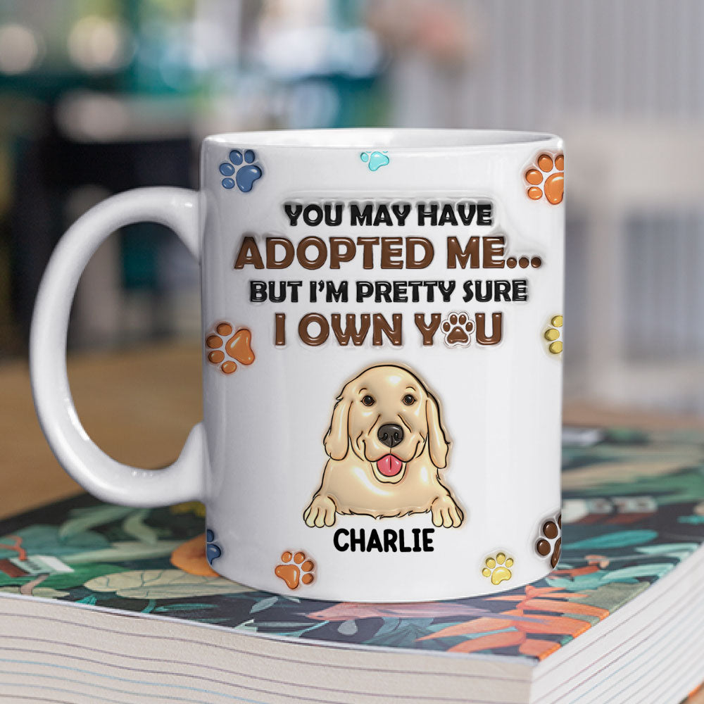 Personalized 3D Inflated Effect Ceramic Mug for Pet Lovers