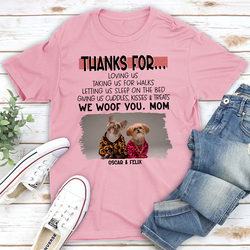 Personalized Custom Unisex Cuddles Kisses Treats T-shirt for Pet Lovers