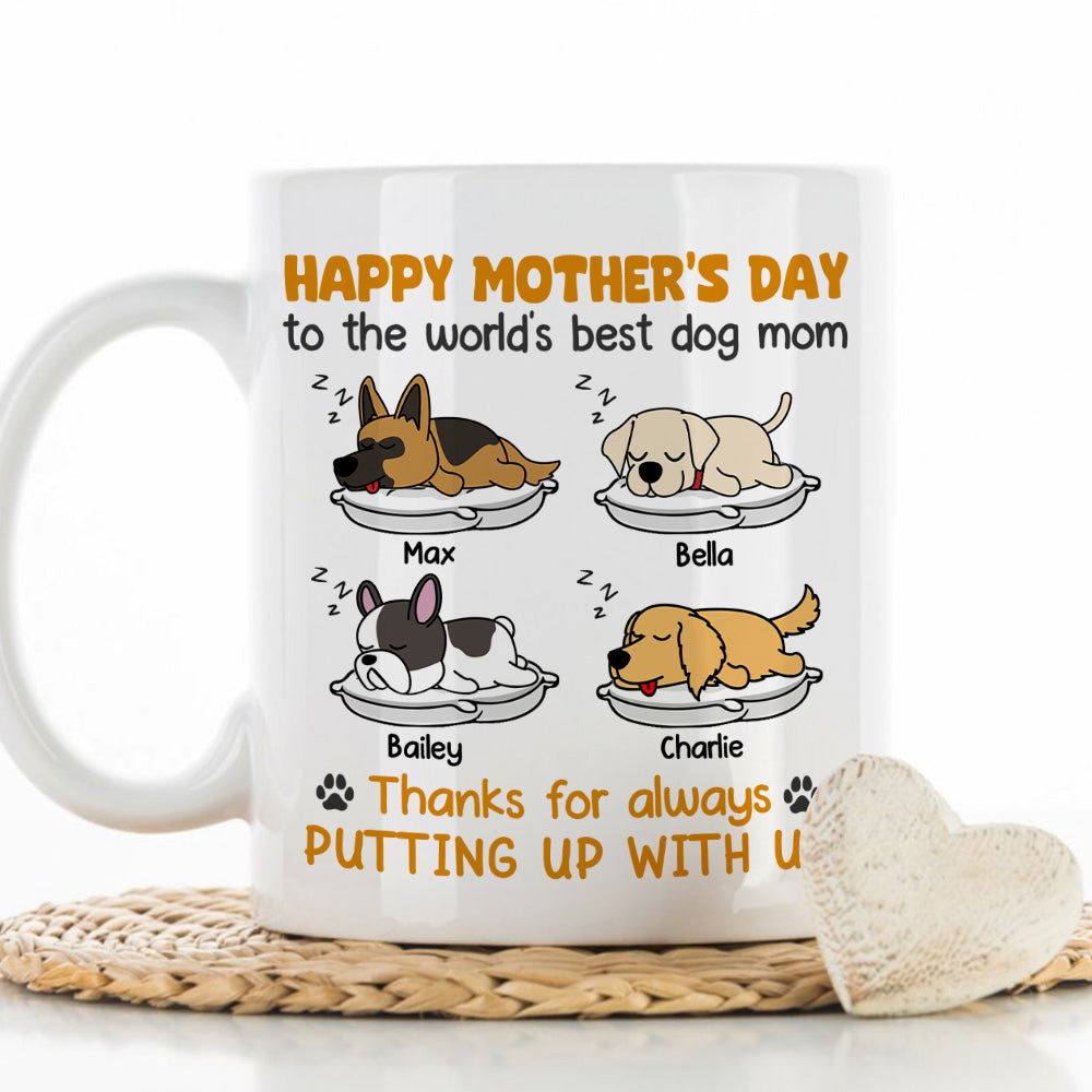 Personalized Custom 'Thanks For Always Putting Up' Coffee Mug - Ideal Gift for Pet Lovers