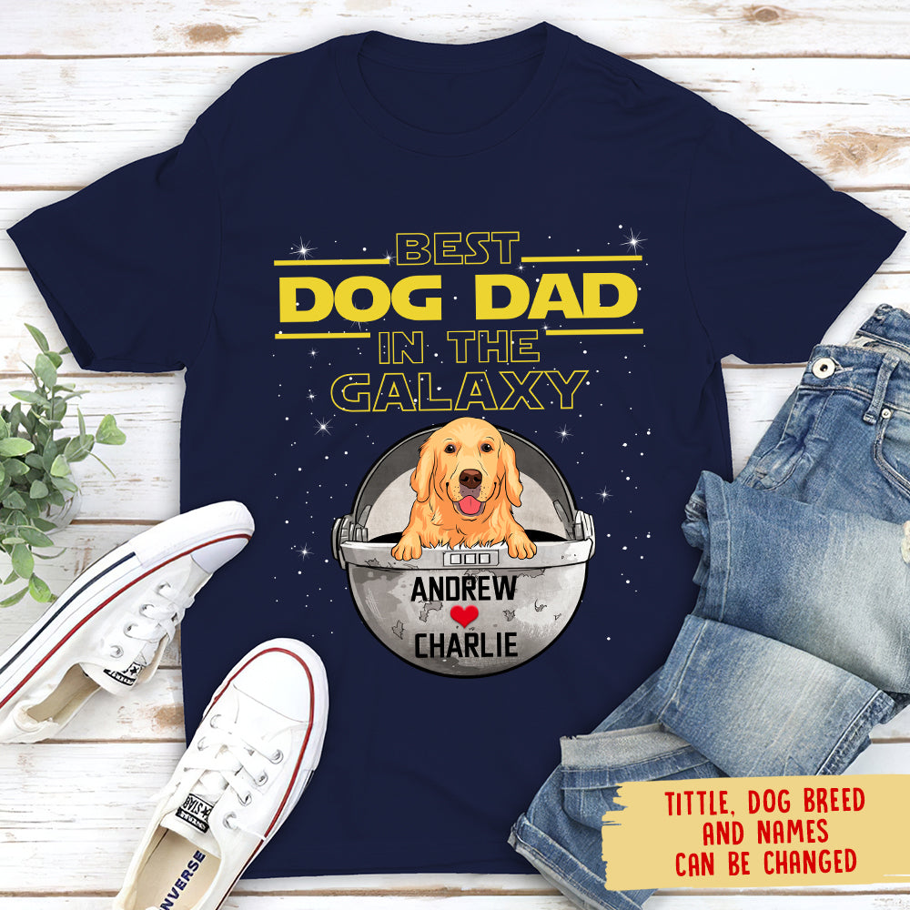 Galactic Best Dog Mom/Dad Personalized Premium T-shirt