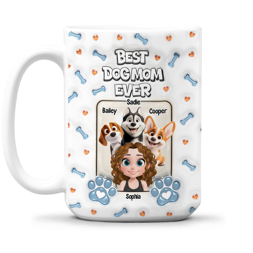 Mother's Day Personalized 3D Inflated Effect Custom Mug