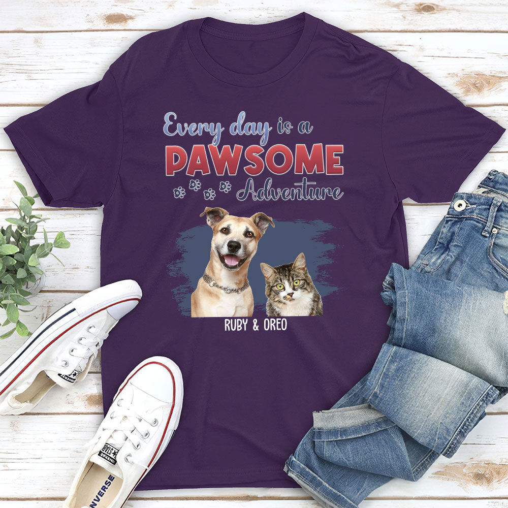 Customizable Every Day Adventure Dog Unisex T-shirt - Ideal Gift for Pet Lovers