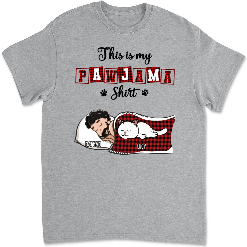 Ver Cat 2 Personalized Unisex Sleep T-Shirt - Ideal for Pet Lovers