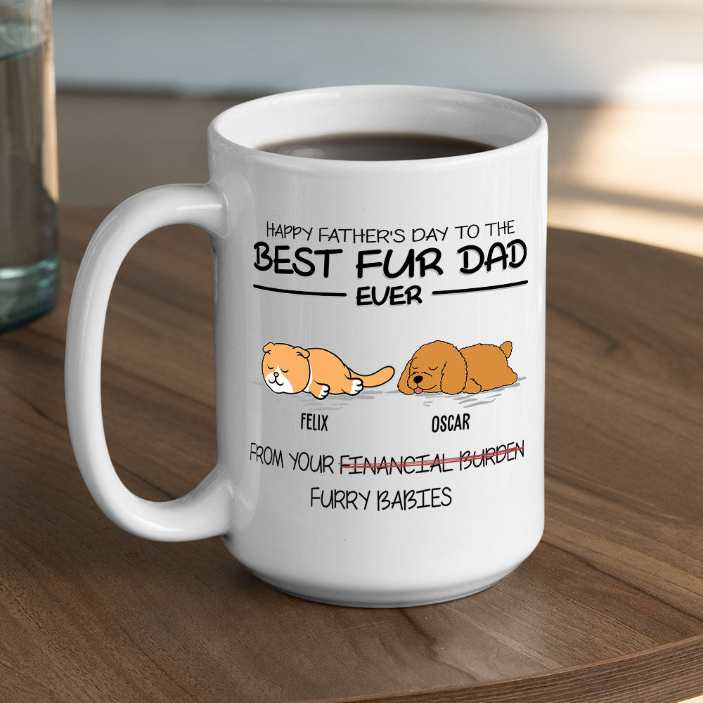 Best Pet Dad Gift - Personalized Custom Ceramic Coffee Mug