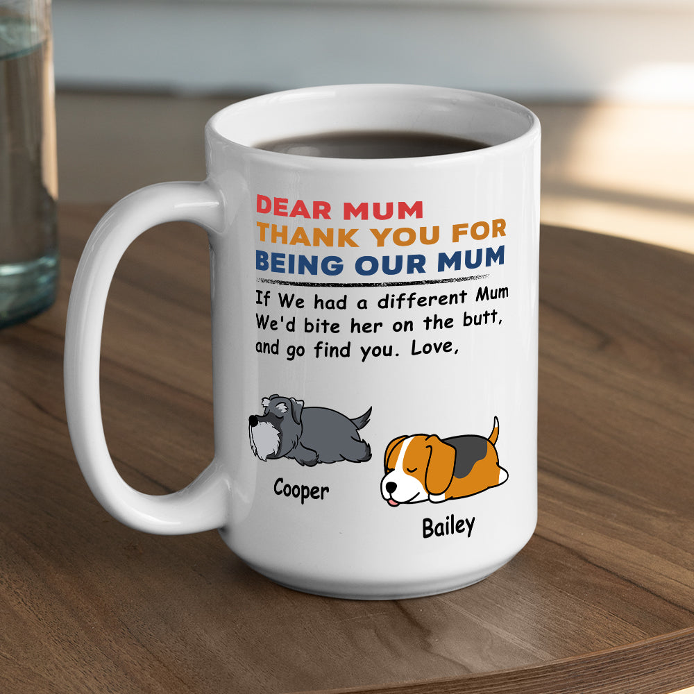 Personalized Custom 'Bite The Butt' Coffee Mug - Ideal Gift for Pet Lovers