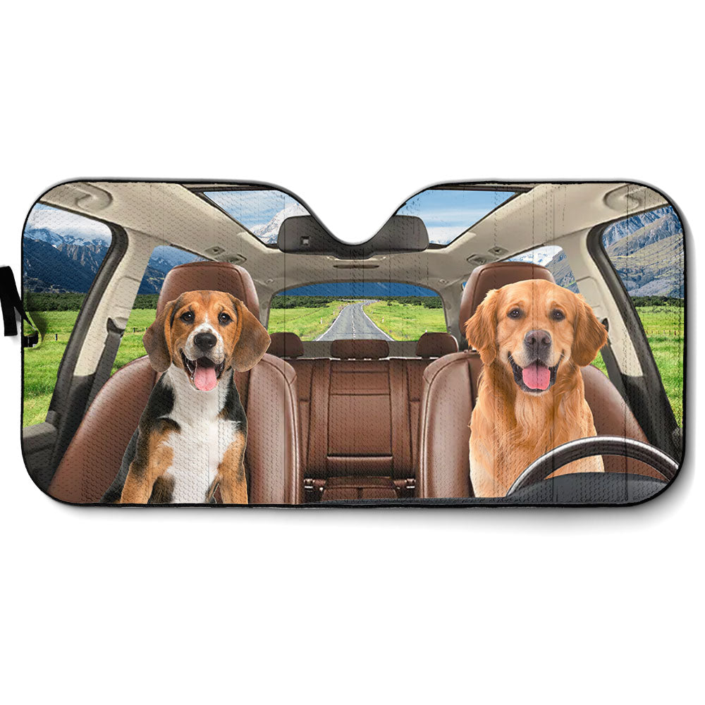 Customized Pet Photo Personalized Car Sunshade - Ideal Gift for Pet Lovers