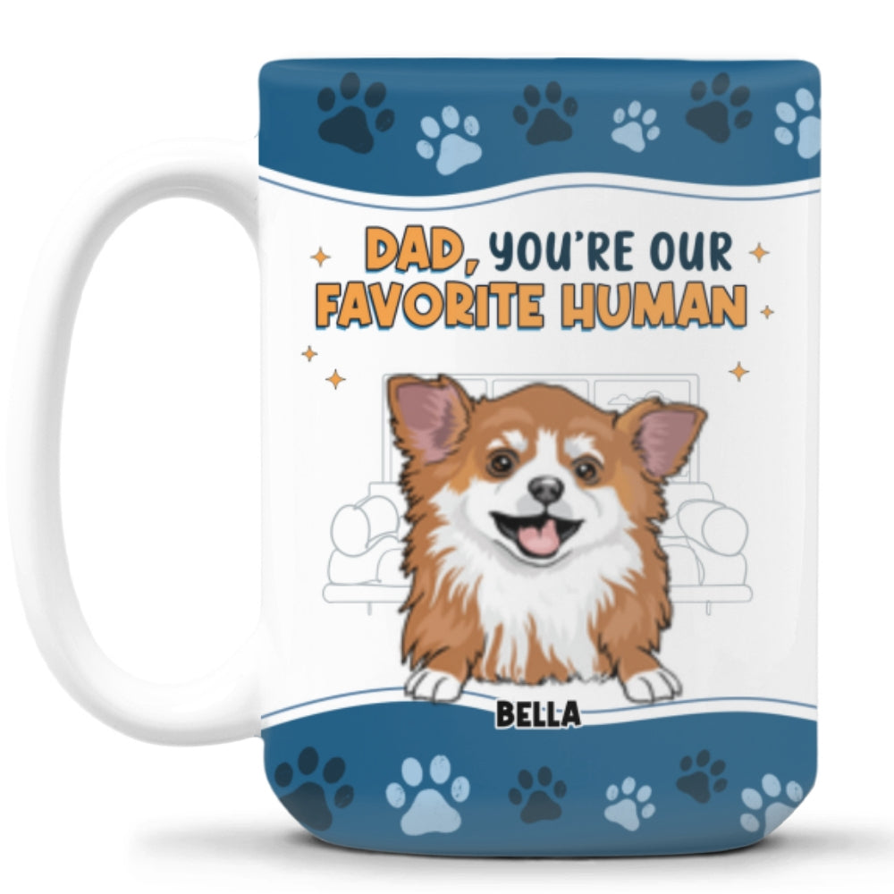 Personalized 'I Love You The Most' Ver Pet Custom Coffee Mug
