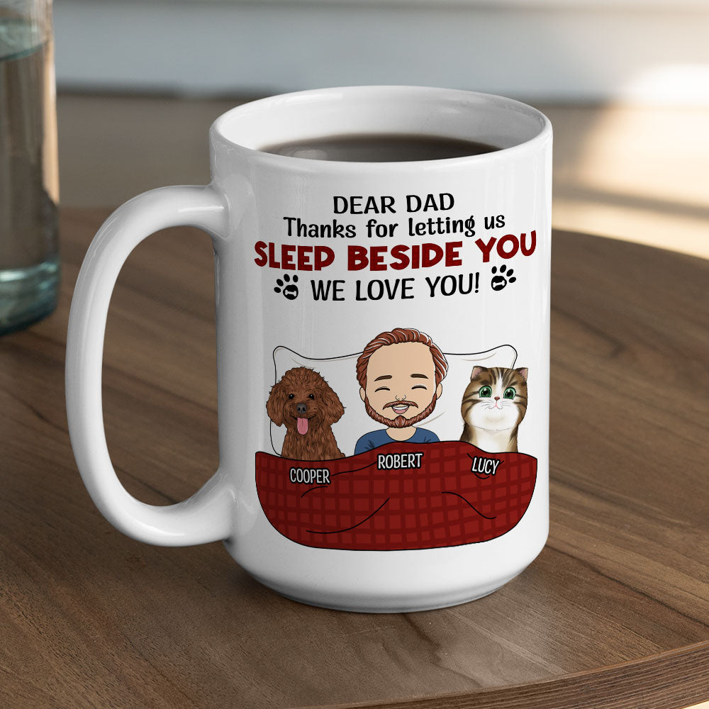 Personalized Custom Pet Lover's Coffee Mug: Let You Sleep Beside Memories