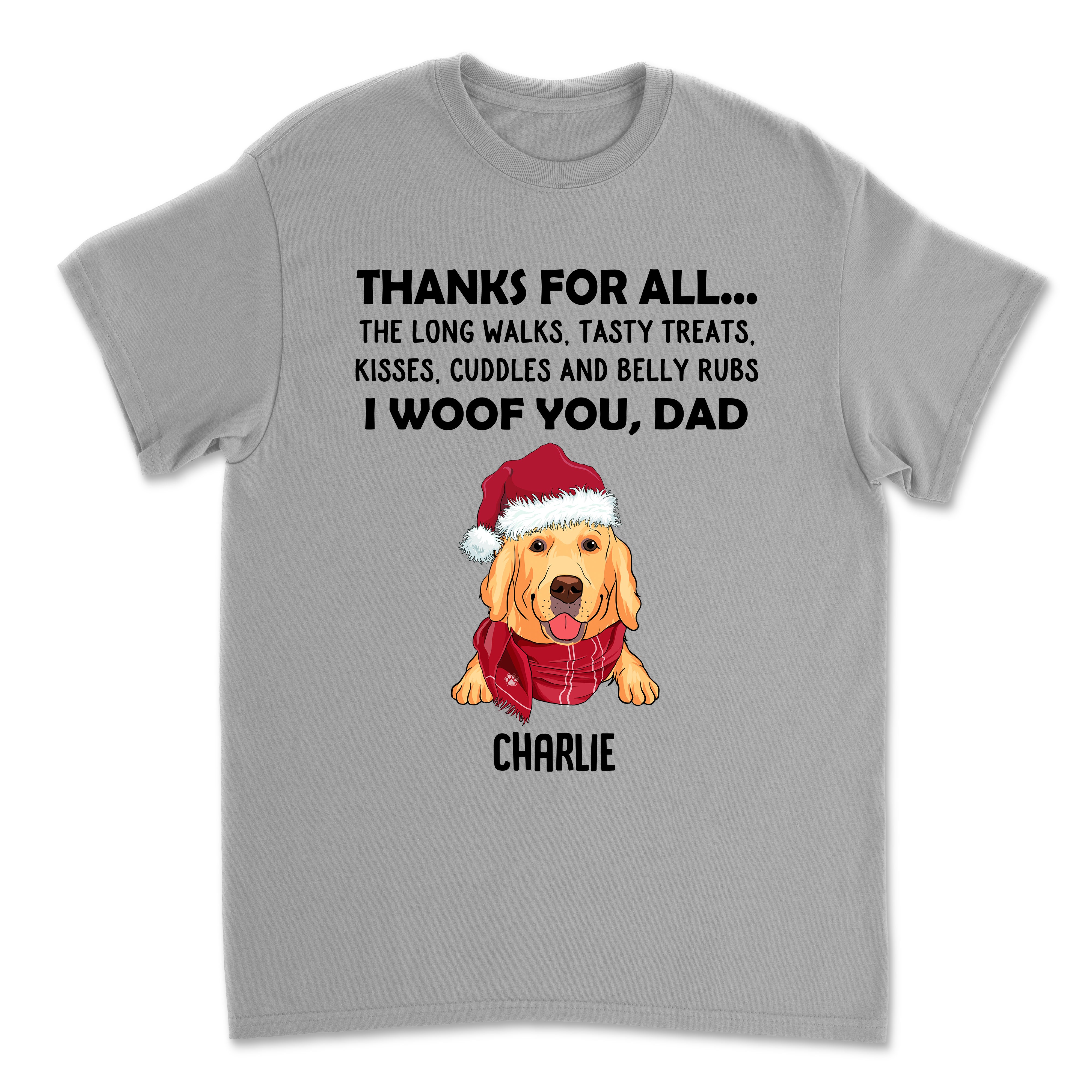 Christmas Personalized Unisex T-Shirt - Ideal Gift for Pet Lovers