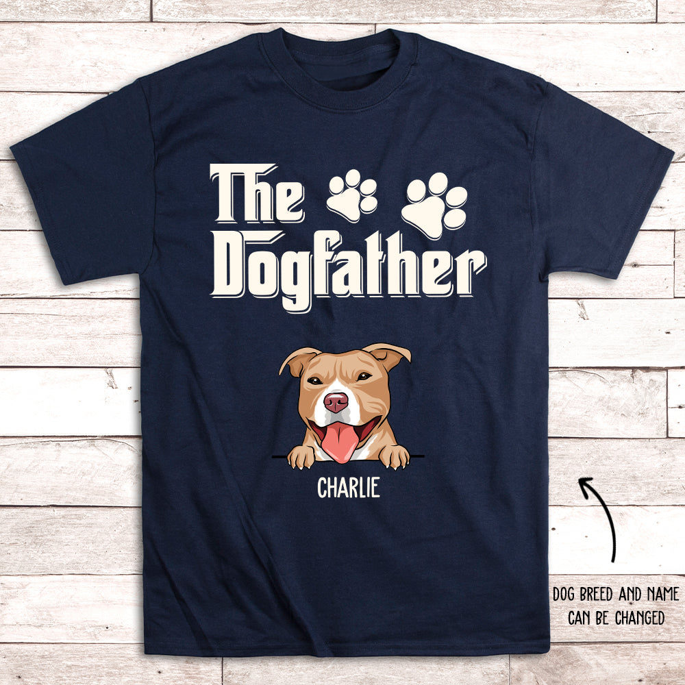 The Dogfather - Customizable Unisex Personalized T-shirt for Pet Lovers