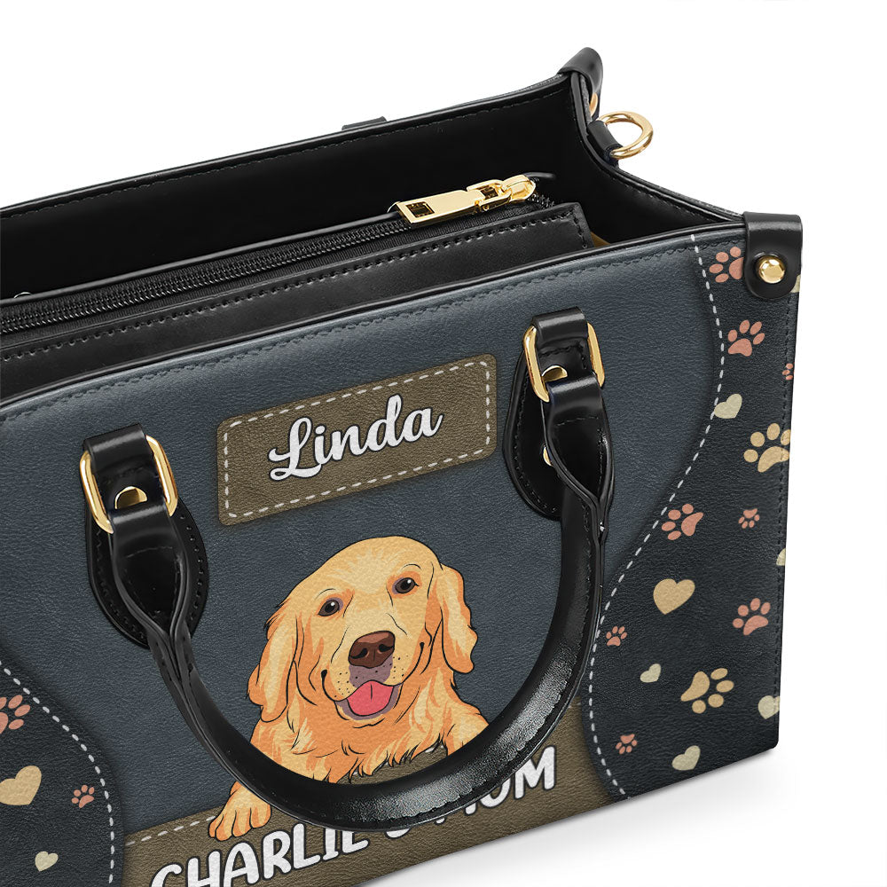 Personalized Custom Leather Handbag for Dog Moms - Show Your Love