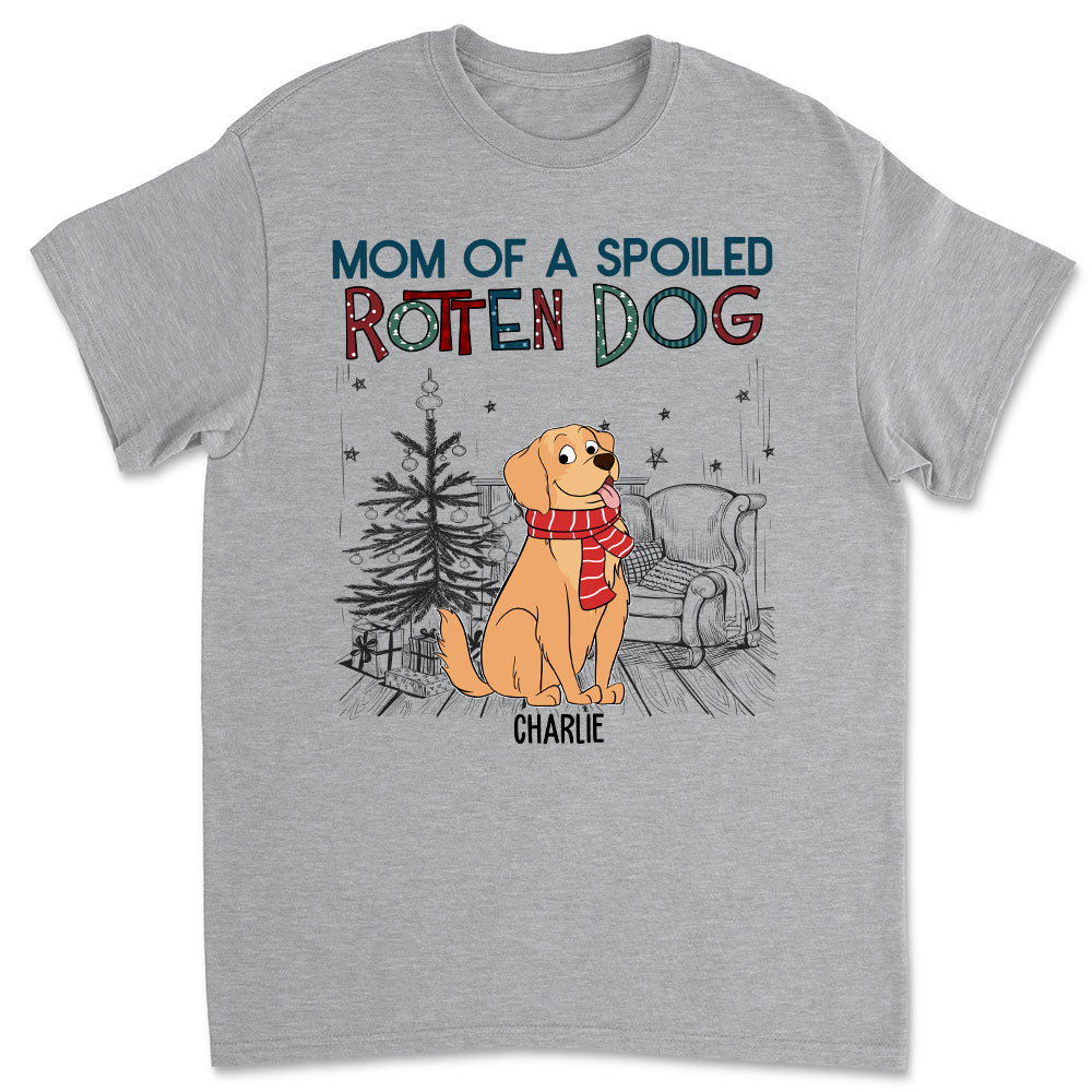 Customizable Unisex 'Dad Of A Spoiled Rotten Dog' T-shirt
