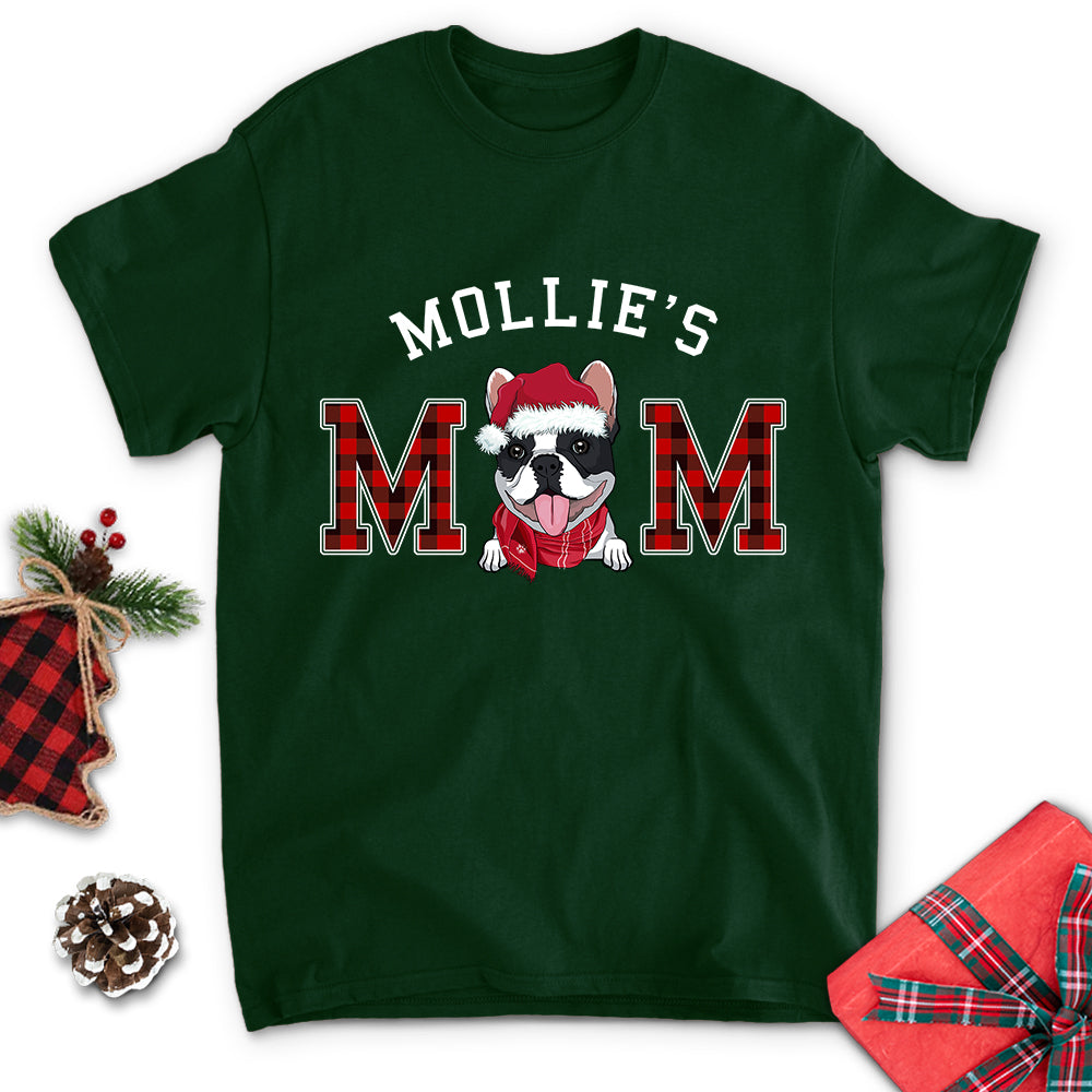 Personalized Christmas Dog Dad/Mom Unisex T-shirt - Ideal Gift for Pet Lovers