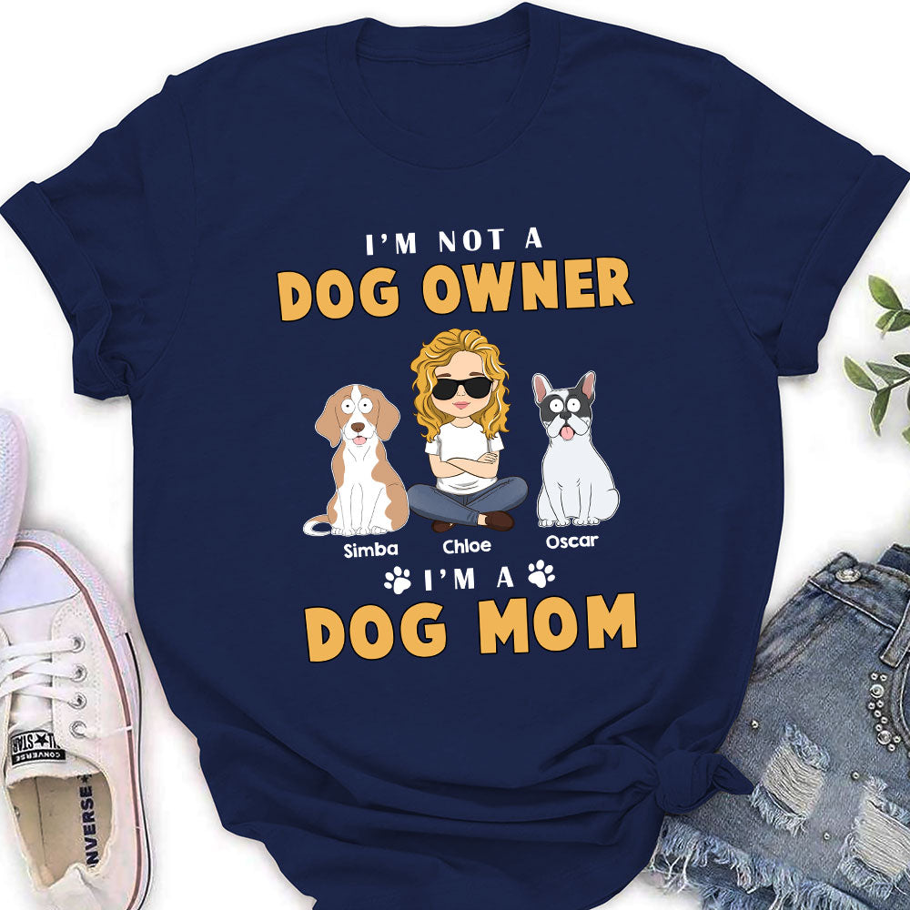 Funny Personalized Custom Dog Mom Women's T - shirt