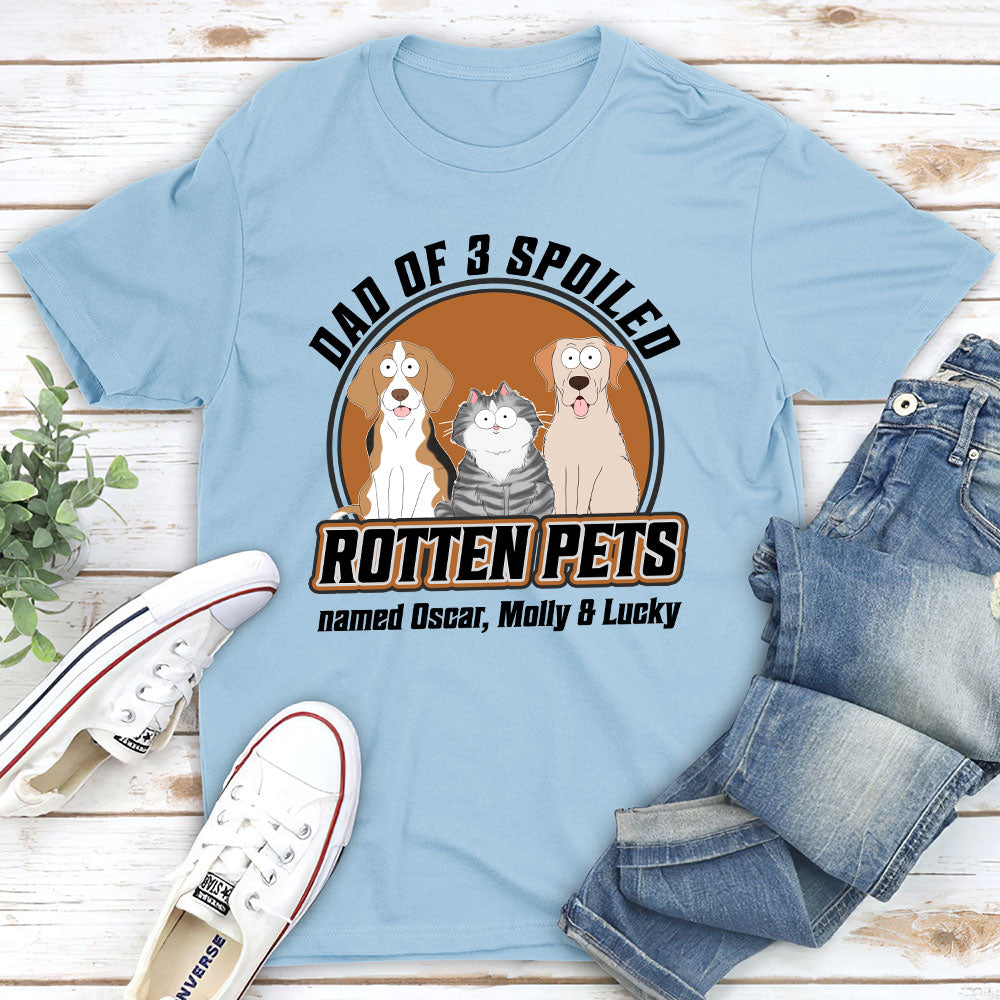 Personalized Unisex Pet Lover T-shirt - Spoil Your Dog with Mom and Dad Style