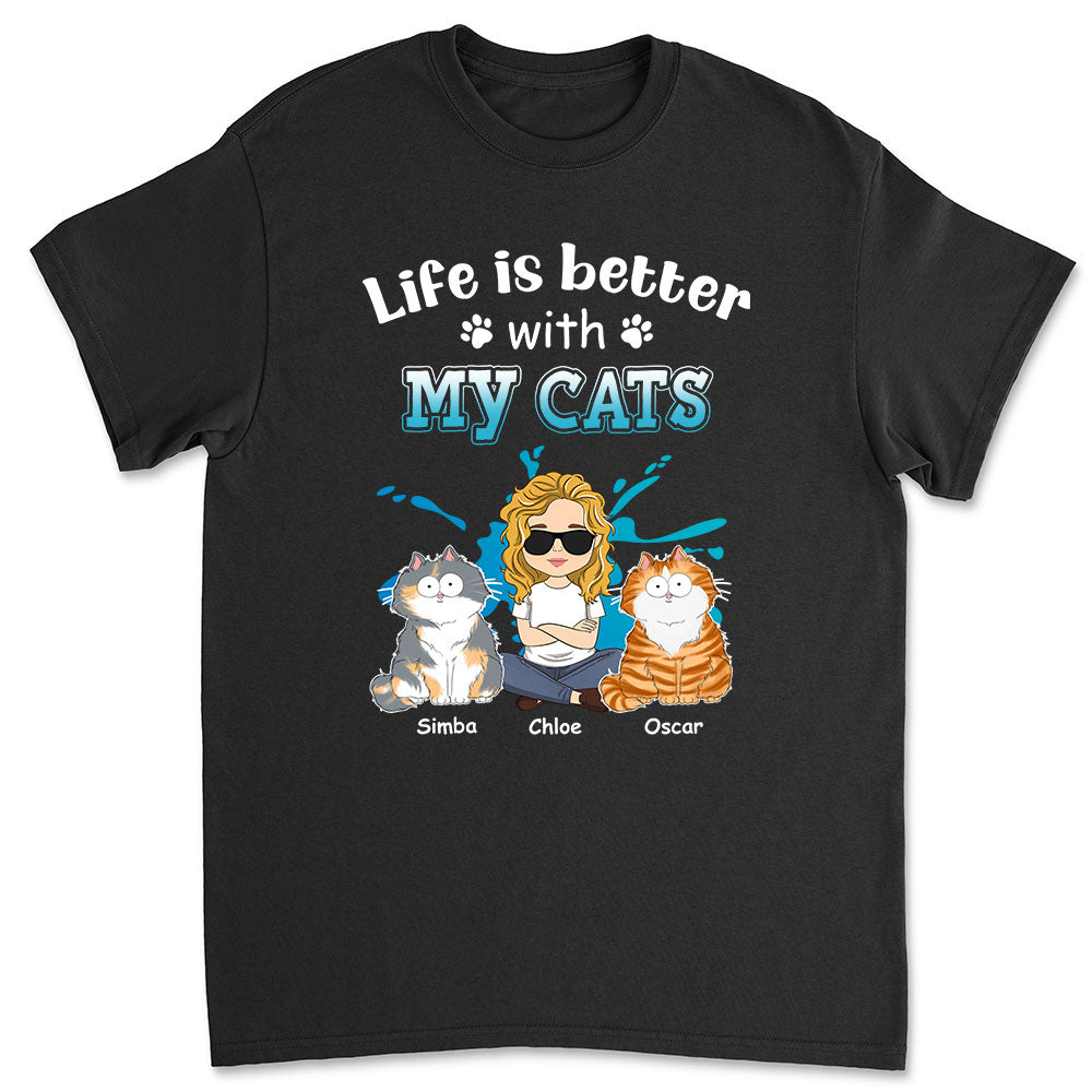 Life With Pets - Customizable Unisex Personalized T - shirt for Pet Lovers