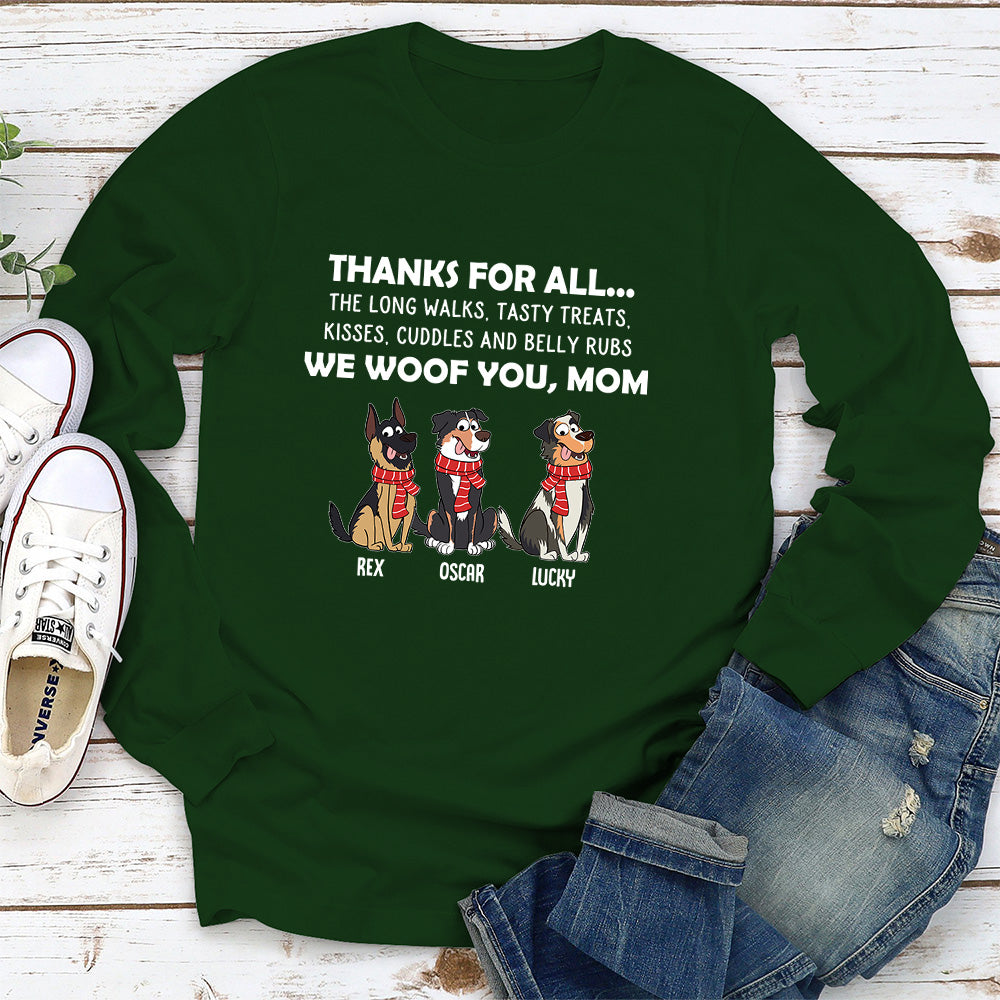 Thanks For All 2 - Personalized Custom Long Sleeve T-Shirt for Pet Lovers
