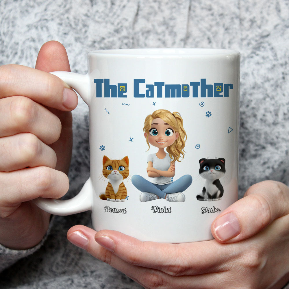 Personalized Custom 'I Am The Catmother' Coffee Mug - A Unique Gift Idea