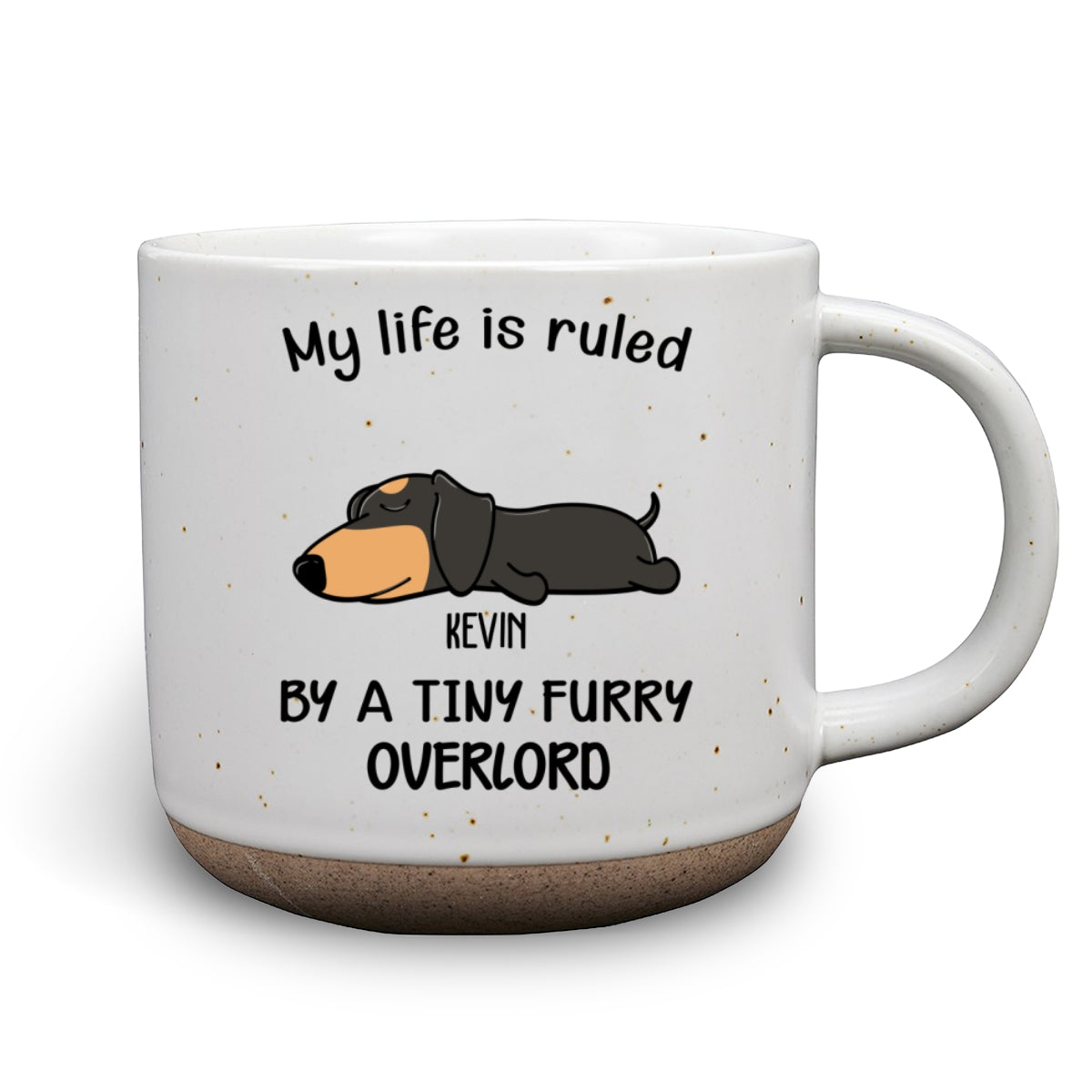 Personalized Ver Dog Ceramic Mug - Ruled By Tiny Furry Overlords
