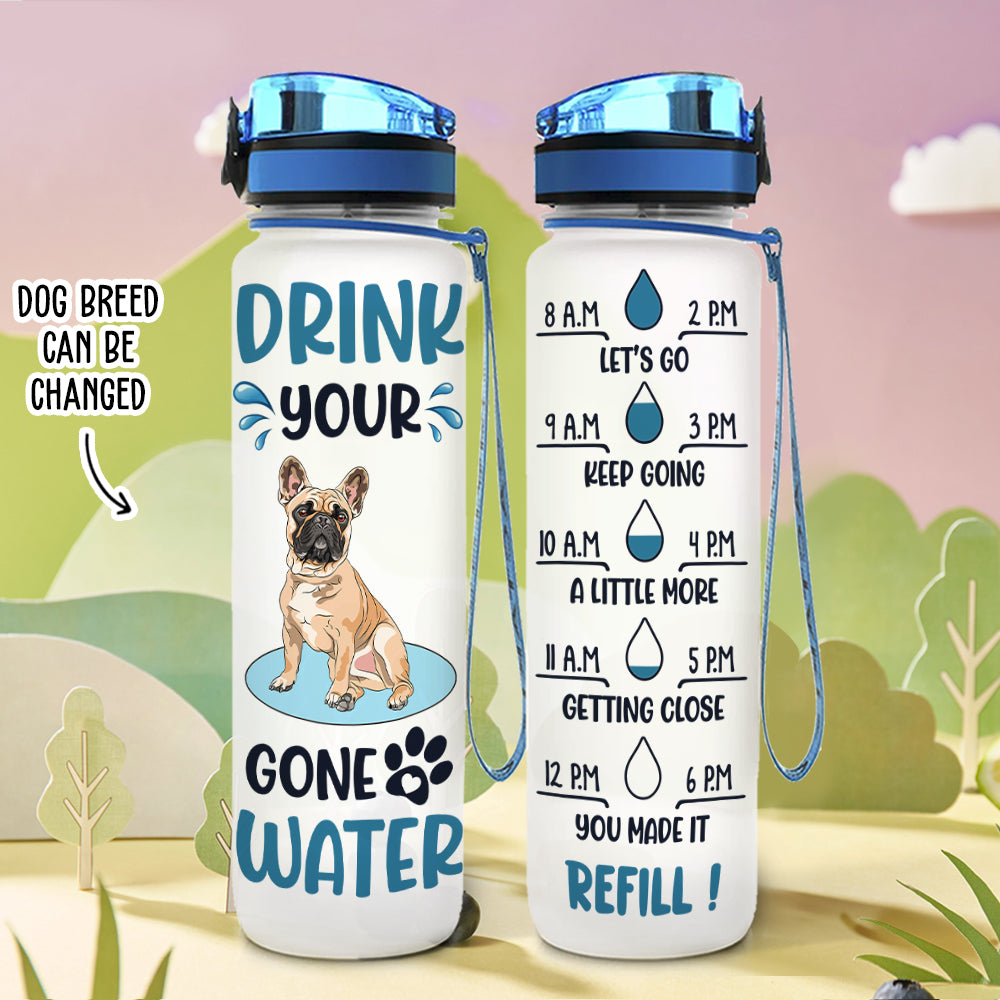 Personalized Custom Water Tracker Bottle - Ideal for Pet Lovers