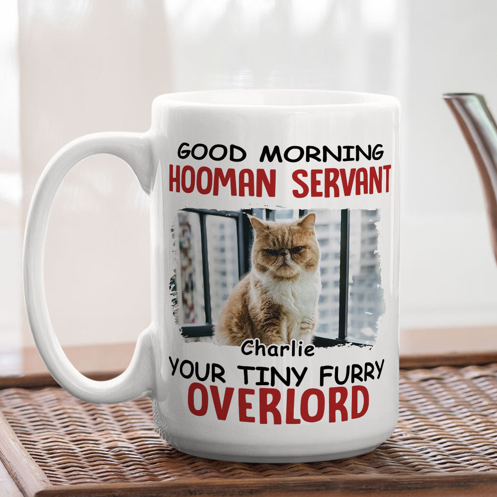 Personalized Morning Hooman Servant Coffee Mug - Ideal Gift for Pet Lovers