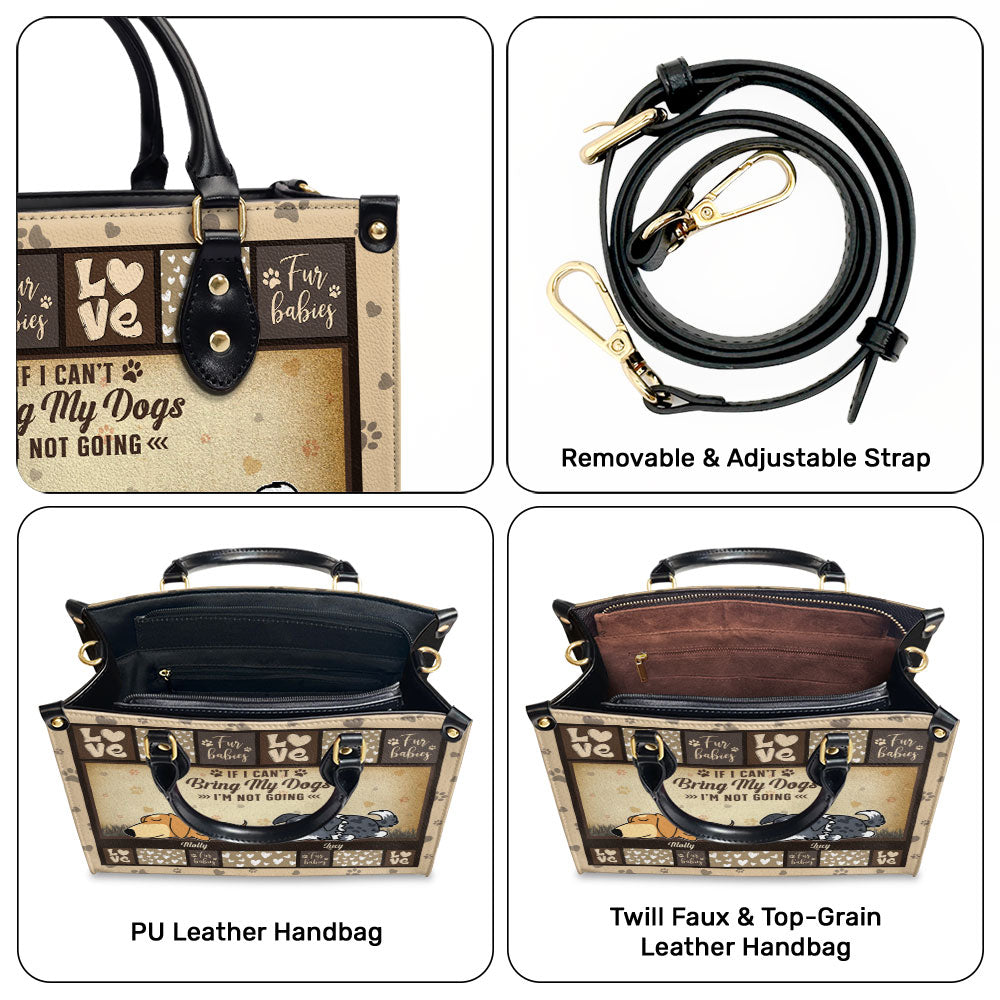 Personalized Custom Leather Dog Lover's Handbag