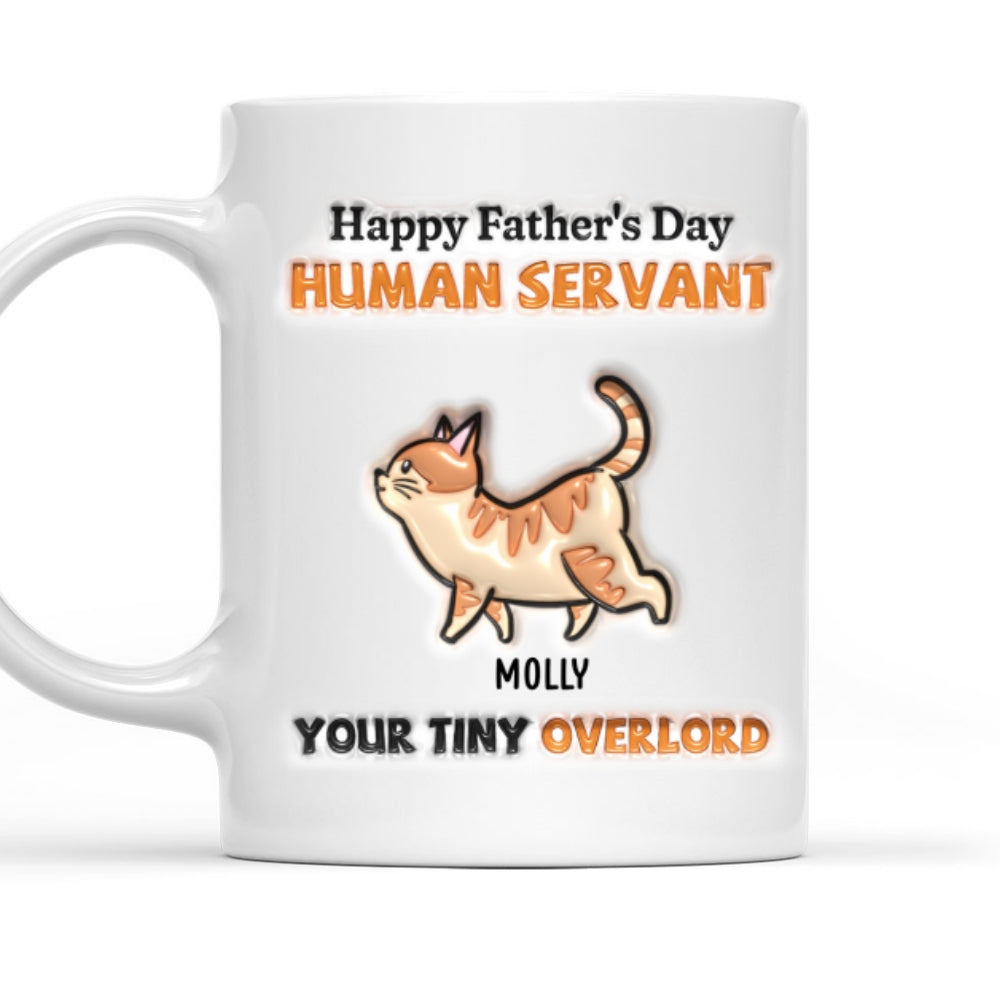 Personalized 3D Inflated Effect Custom Ceramic Mug for Your Tiny Cat Lover