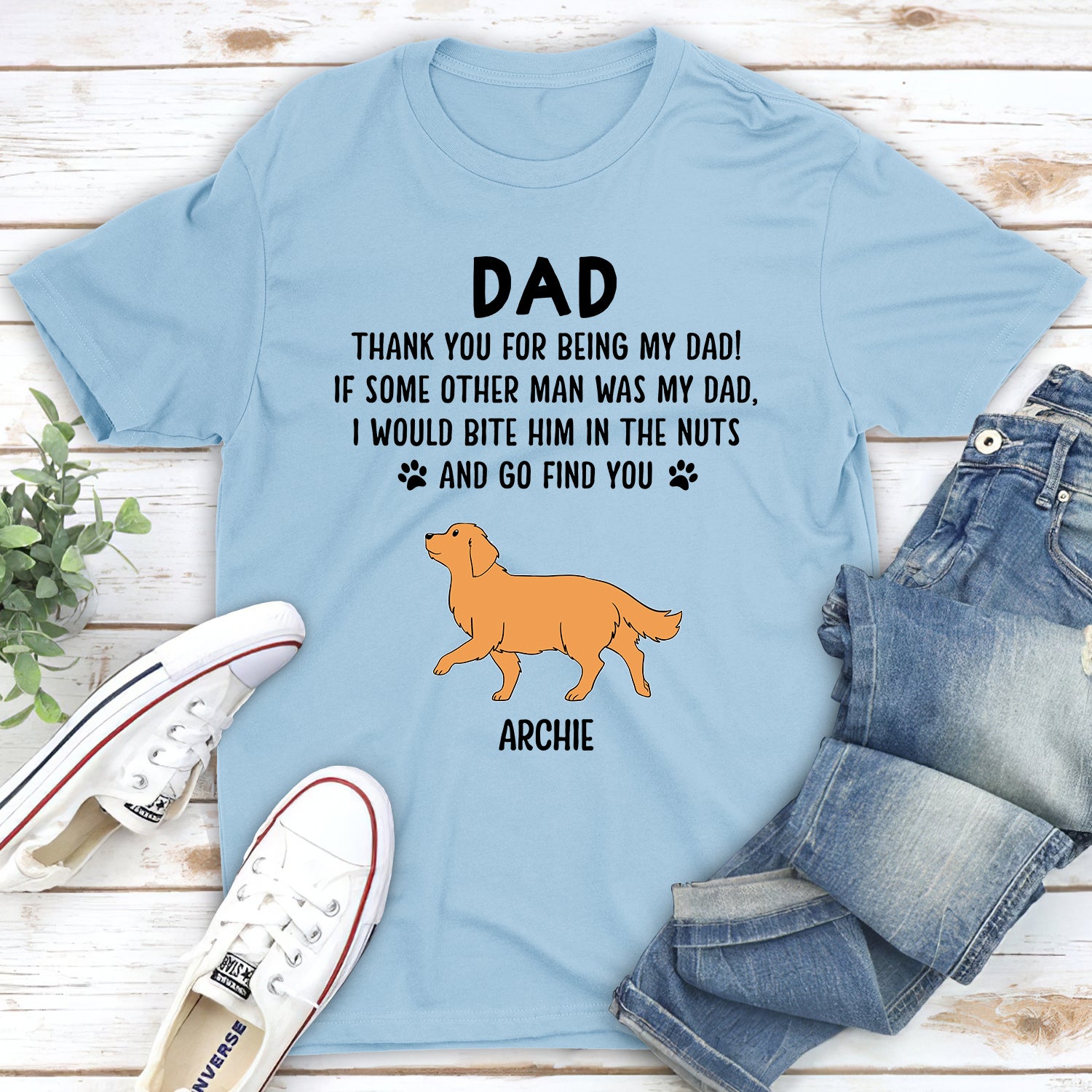 Thank You For - Customizable Unisex Personalized Pet Lover T-shirt
