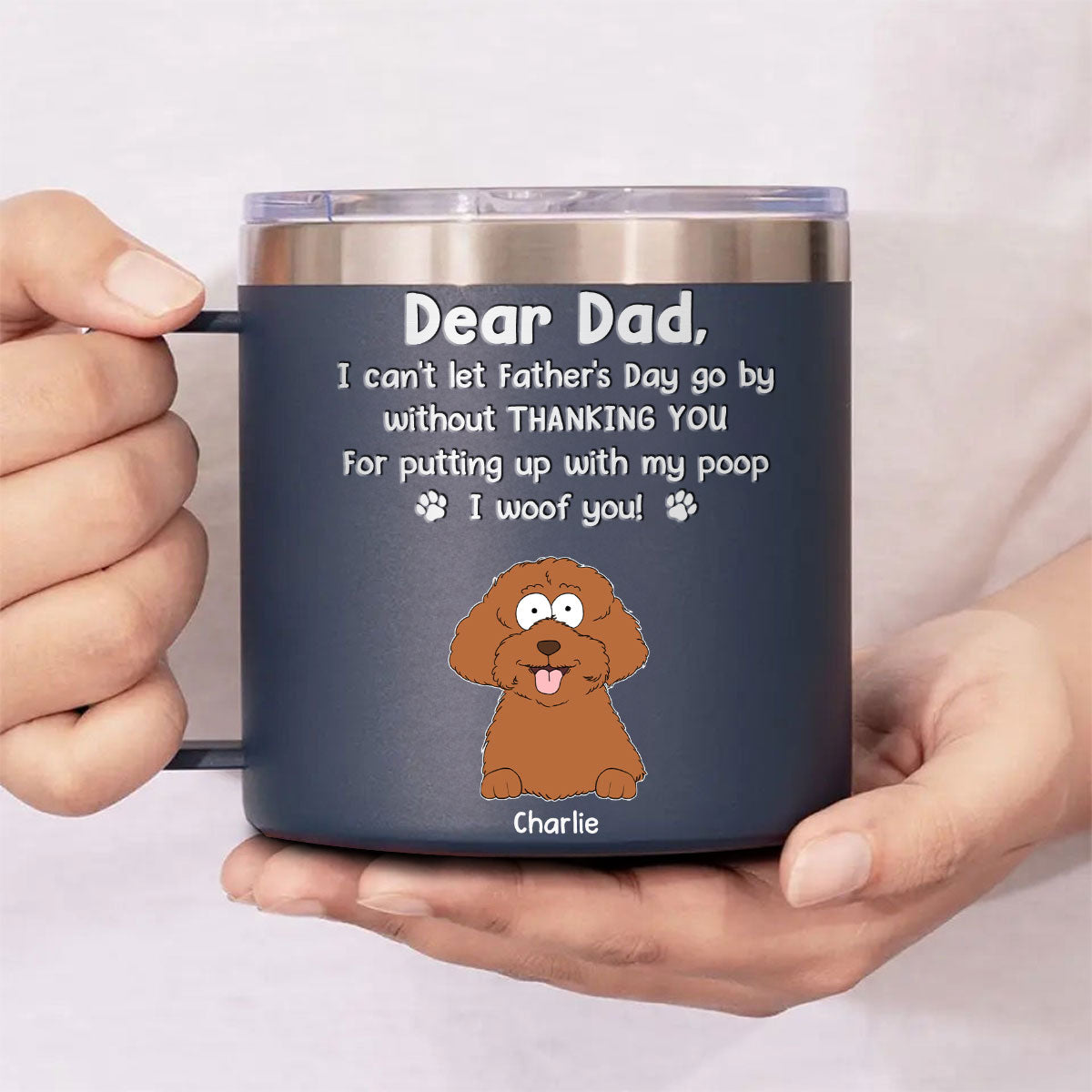 Personalized 14oz Handle Tumbler: The Perfect Father's Day Gift