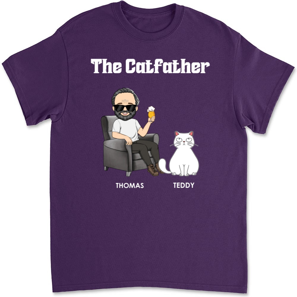 The Catfather - Customizable Unisex Personalized Cat Lover T-shirt