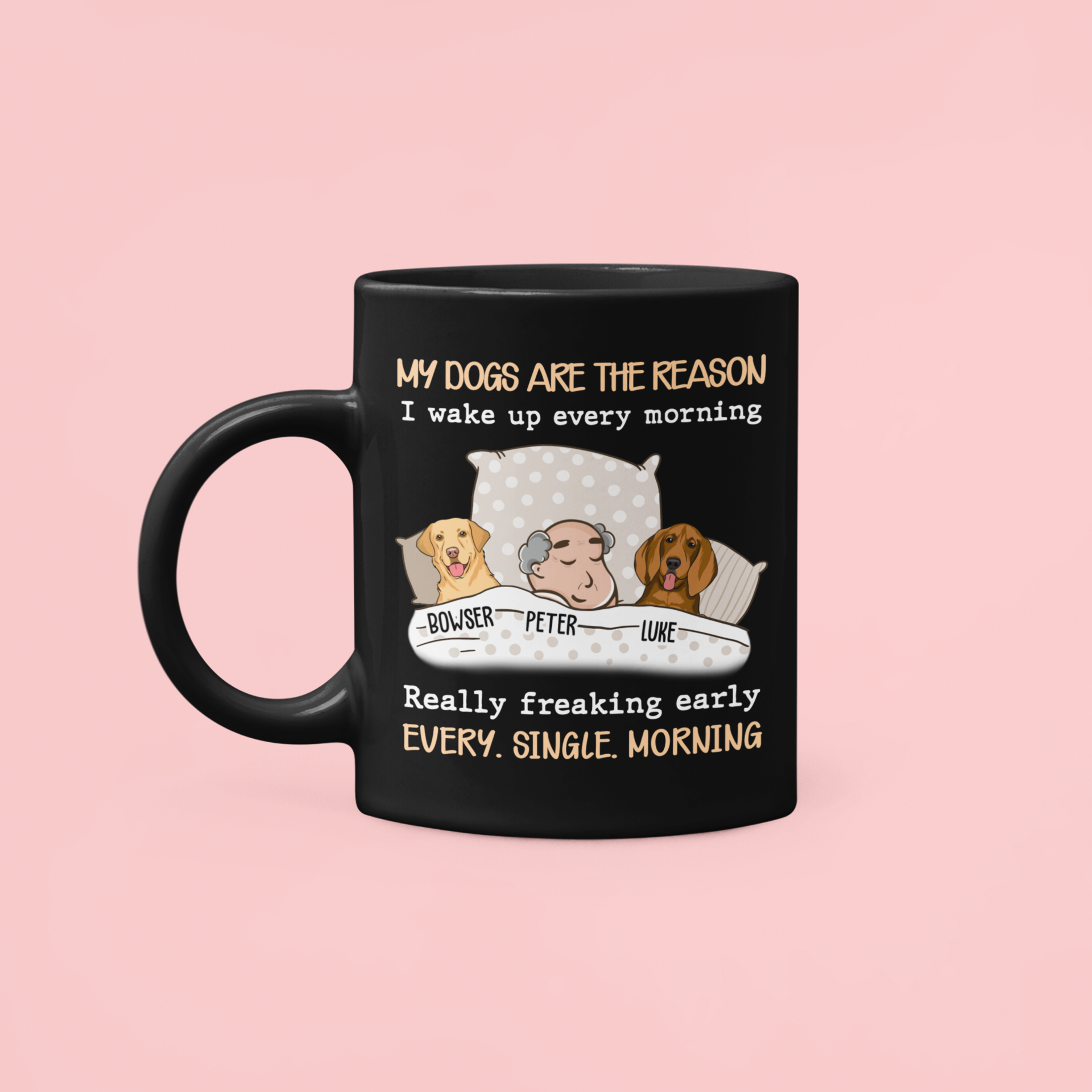 Personalized 'My Dog Is The Reason' Custom Coffee Mug - Ideal Gift for Pet Lovers