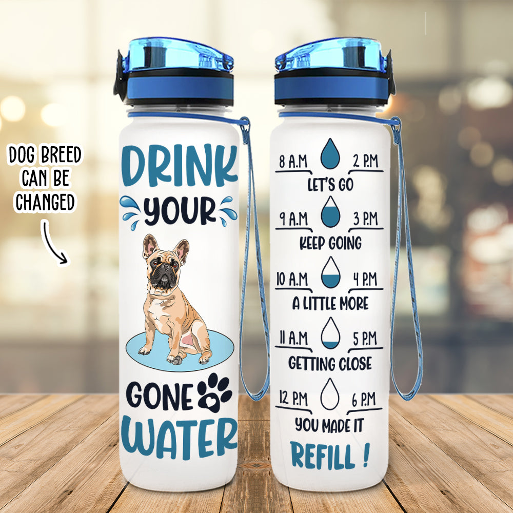 Personalized Custom Water Tracker Bottle - Ideal for Pet Lovers