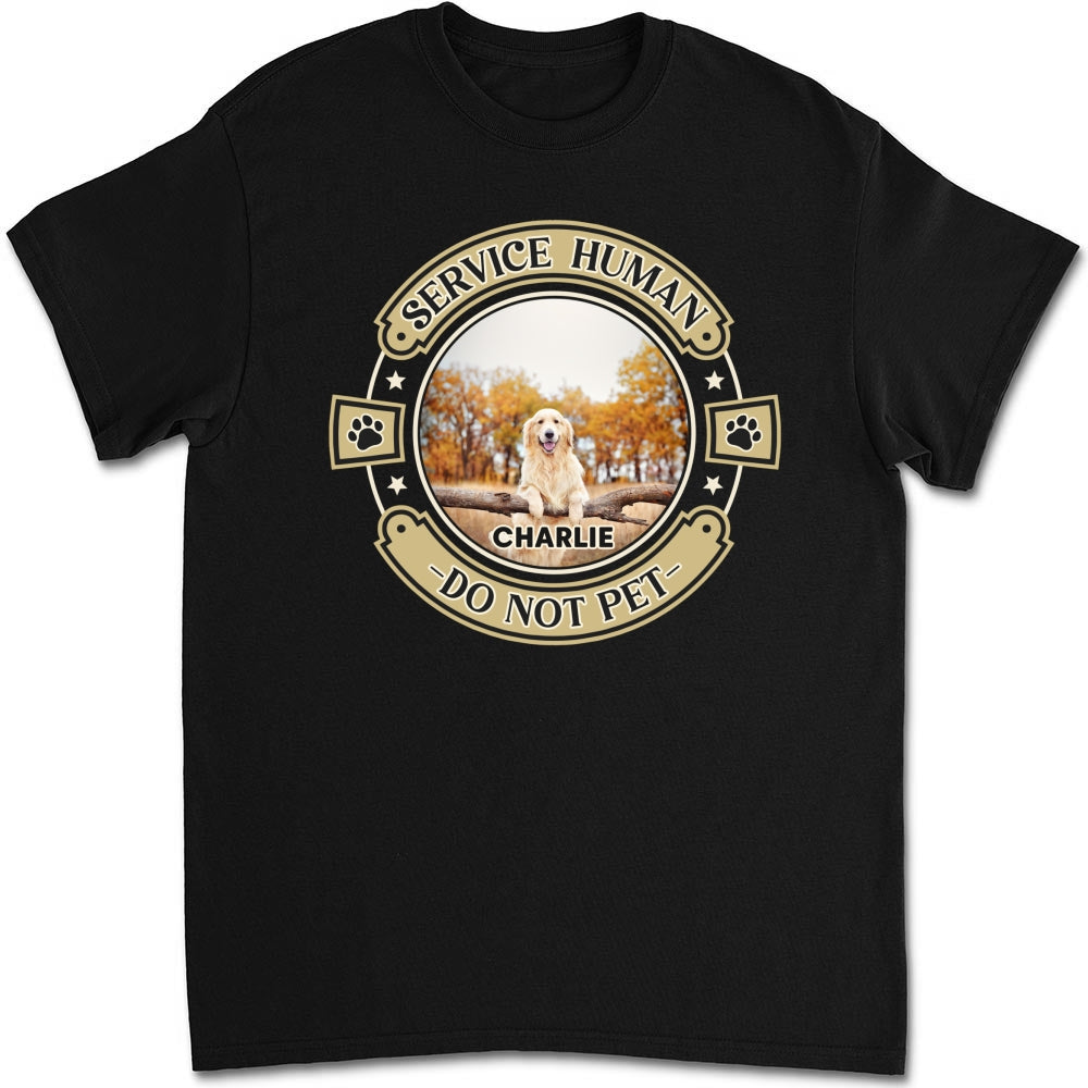 Personalized Custom Unisex Human and Dog Photo T-Shirt - Ideal Gift for Pet Lovers