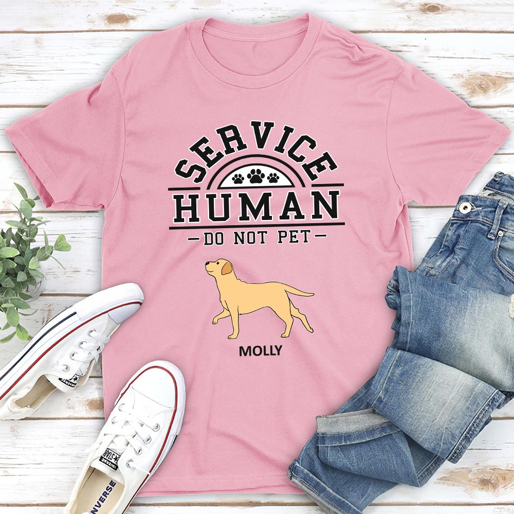 Personalized Unisex 'Dogs Serve Humans' T-shirt - Ideal Gift for Pet Lovers