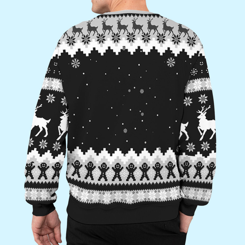 Personalized All-Over-Print Dog Lover's Holiday Sweatshirt