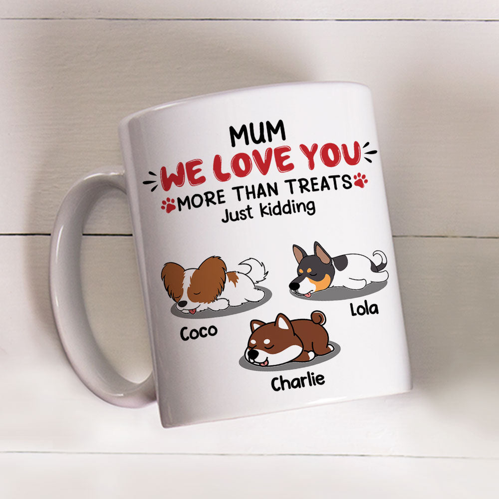 Personalized Custom 'Love You, Just Kidding' Coffee Mug - Ideal Gift for Pet Lovers