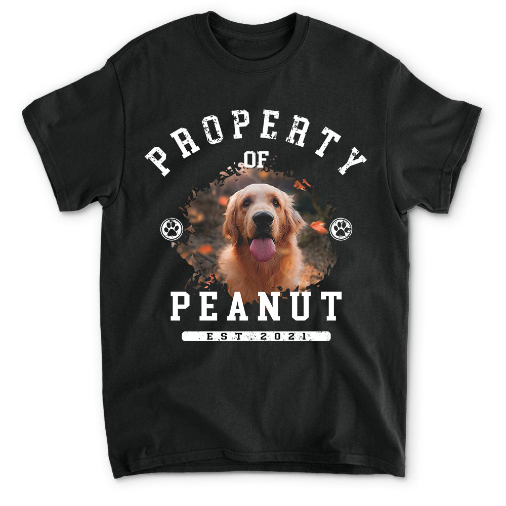 Personalized Custom Unisex Dog Property Photo T-shirt - Ideal Gift for Pet Lovers