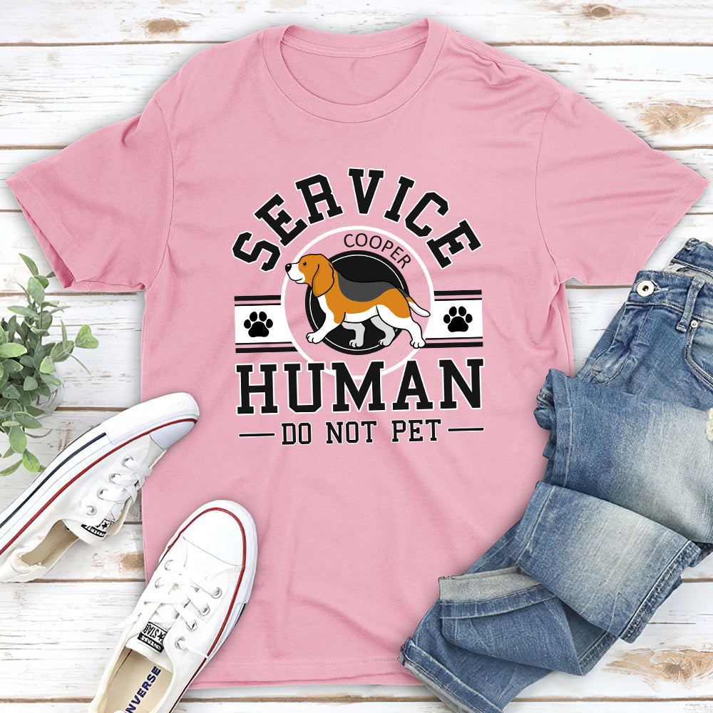 Personalized Service Human Logo Unisex T-shirt - Ideal Gift for Pet Lovers