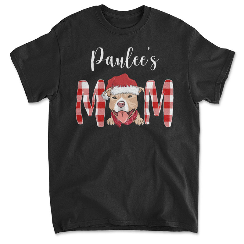 Personalized Christmas T-shirt for Dog Moms and Dads - Unisex Style