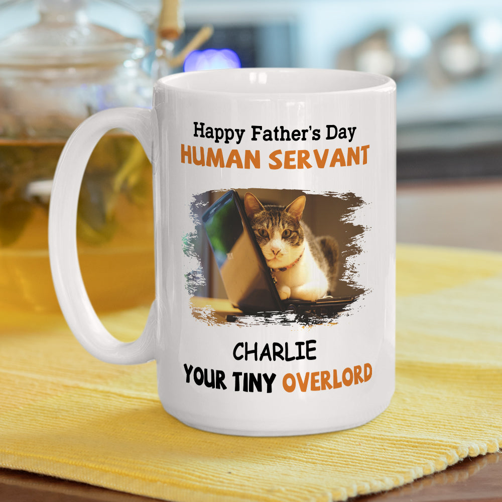 Personalized 'To My Human Servant' Coffee Mug for Pet Lovers
