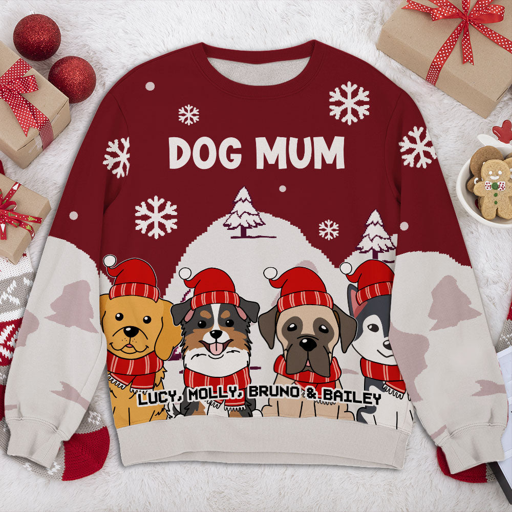 Personalized Pet - Cozy Pawlidays All - Over - Print Unisex Sweatshirt